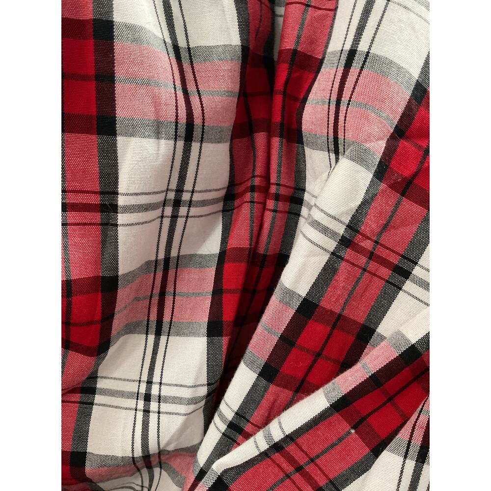 Talbots Red Gingham Button-Up Top, Size 10 - image 4